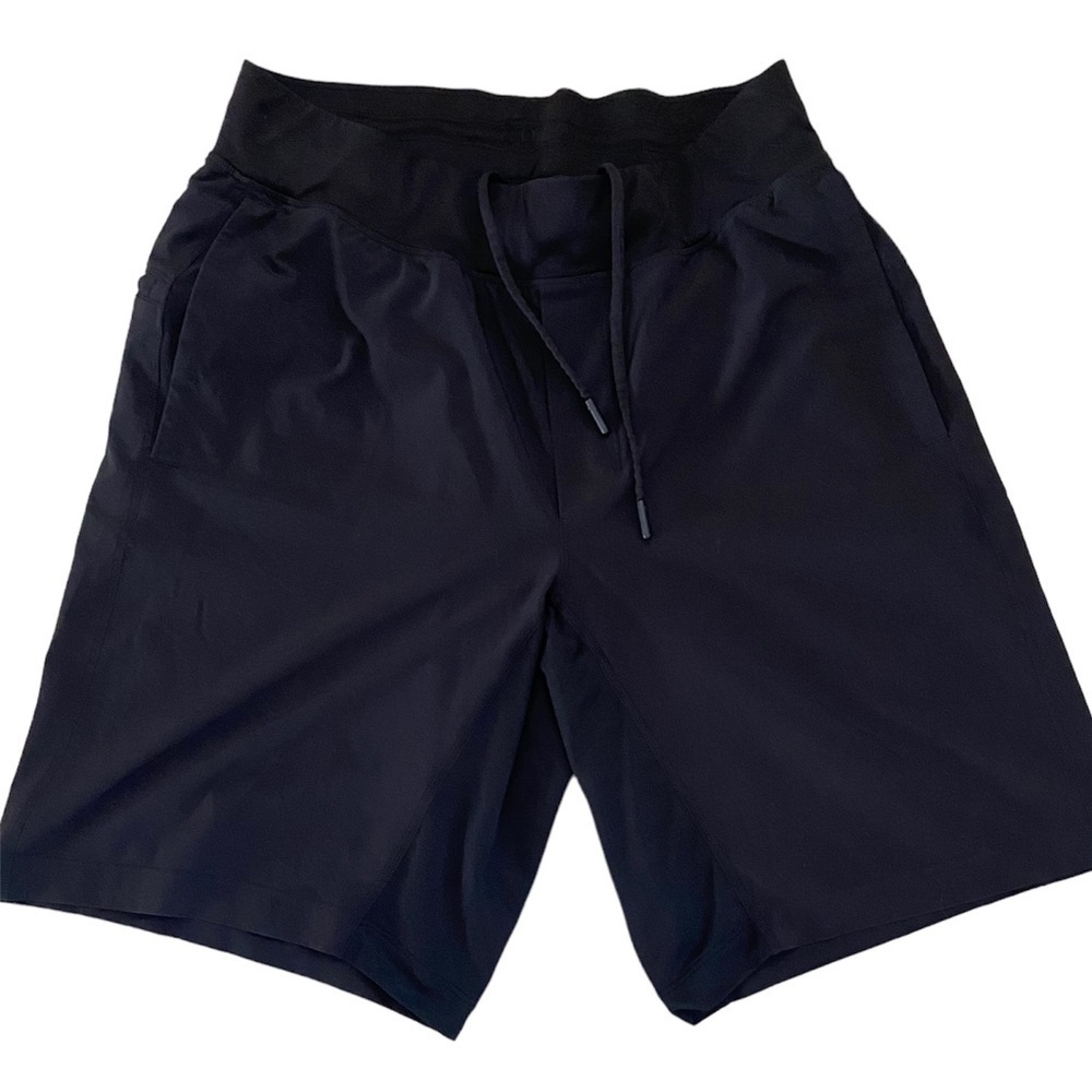 Lululemon 🍋black shorts no lining no size tag fits M 9 inseam - Picture 2 of 10